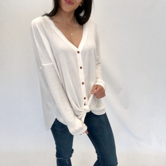 !NEW! LYNN Thermal Button Down Sweater - Picture 5 of 8